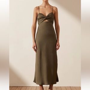 Shona Joy cutout twist front cocktail dress